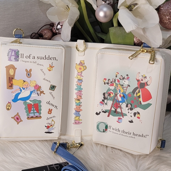 Loungefly CROSSBODY BAG - ALICE IN WONDERLAND - Picture 7 of 8